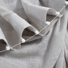 Cortina Wave De Trilho Suíço De Linho Gaze Flamê Cinza 6m X 2