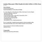 Cortina Wave Para Trilho Simples De Linho 3,00m X 2,50m De Al