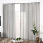 Cortina Wave Para Trilho Simples De Linho 3,00m X 2,50m De Al