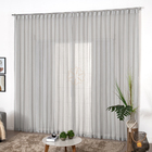 Cortina Wave Para Trilho Simples De Linho 3,00m X 2,50m De Al