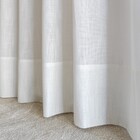 Cortina Wave Varão Deslizante ou Trilho de Poliéster Off White 5,2x3m 2 Folhas Namedi