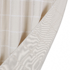 Cortina Xadrez Bege 2,80x1,80m 2 Folhas Branyl