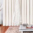 Cortina Yasmin 2,00 X 1,70 Renda E Malha Palha