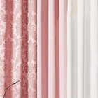 Cortina Yuna Rosê/palha 2 00m X 1 80m - Para Varão Simples