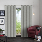 CORTINA ZEUS 100% BLACKOUT TECIDO 2,60X2,30 LEROY 0005 CINZA