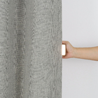 CORTINA ZEUS 100% BLACKOUT TECIDO 4,00X2,60 LEROY 0005 CINZA