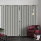 CORTINA ZEUS 100% BLACKOUT TECIDO 5,40X2,60 LEROY 0005 CINZA