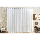 Cortna Voil Linho Branca Lisa 3m X 2,60m Para Varão Simples
