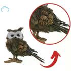 Coruja Decorativa Em Palha Okul 1pc 30x11x20cm Decoração De N