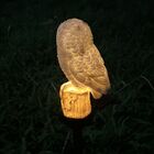 Coruja Luminaria Solar Kit 5 Uni Luz Led Iluminaçao Decorativ