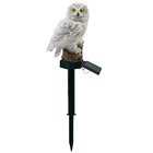 Coruja Luminaria Solar Kit 5 Uni Luz Led Iluminaçao Decorativ