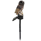 Coruja Luminaria Solar Luz Led Decoraçao Quintal Jardim Casa