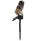 Coruja Luminaria Solar Luz Led Decoraçao Quintal Jardim Casa