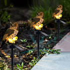 Coruja Luminaria Solar Luz Led Decoraçao Quintal Jardim Ilumi