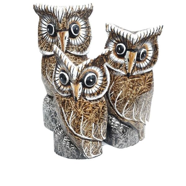 Corujas Para Decoração Trio De Corujas
