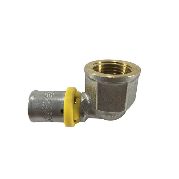 Cotovelo 16 Mm X 1/2 Fêmea Para Tubo Pex Gás De 16mm Tudogás
