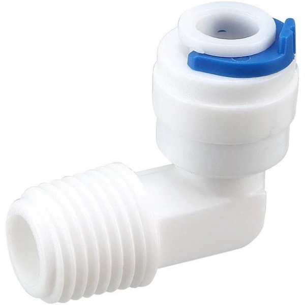 Cotovelo Engate Rápido Com Tubo 1/4" Com Rosca 1/4" Para Puri