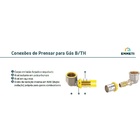 Cotovelo Fêmea  Para Gás 32 X 1" Prensar Emmeti