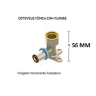 Cotovelo Fêmea Flange Água 26mmx3/4 Lbp - Prensar Emmeti