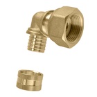 Cotovelo Fêmea Rosca Móvel Pex Água 16x1/2" Kit C/ 50 -emmeti