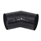 Cotovelo Galvanizado com Pintura Eletrostático Preto 8 Polegadas Artmill