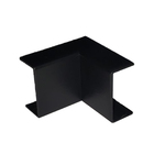 Cotovelo Interno Canaleta Preta  20x10mm Acabamento Preto