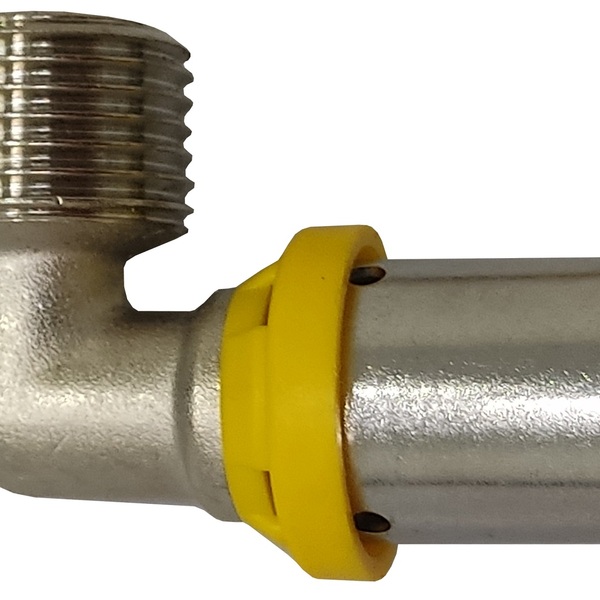 Cotovelo Macho Gás 20mmx1/2" Prensar Multicamada Sferagas