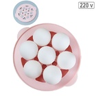 Cozedor De Ovos Elétrico 220v Rosa Com Capacidade Para Até 7