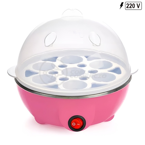 Cozedor De Ovos Rosa Elétrico 220v Com Função De Cozimento A