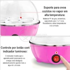 Cozedor Portátil De Ovos Multifuncional Rosa 110v/220v Bivolt