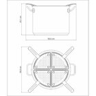 Cozi-pasta Professional Em Aco Inox Com 4 Divisorias 30 Cm 13