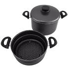 Cozi-vapore 22cm 6 0l Paris Grafite Aluminio Com Revestimento