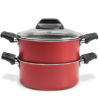 Cozi-vapore Brinox Antiaderente Cor   Vapor 16 Cm Cereja Cere