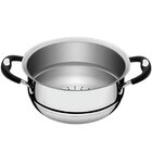 Cozi-vapore Duo Silicone Em Aco Inox Com Alcas Em Silicone 20