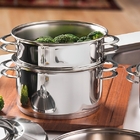 Cozi-vapore Solar Em Aco Inox Com Alcas 20 Cm 3,2 L Tramontina