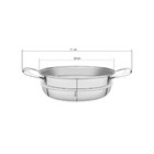 Cozi-vapore Ventura Em Aco Inox 20 Cm 2,2 L Tramontina