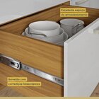 Cozinha 07 Peças Premium 100% Mdf Burguesa Freijó/branco