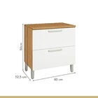 Cozinha 07 Peças Premium 100% Mdf Burguesa Freijó/branco