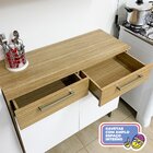 Cozinha 10 Portas Balcão 2 Gavetas Nala Freijó/gris