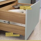 Cozinha 2 Peças 3 Portas 4 Gavetas Armário Aéreo  100% Mdf 12