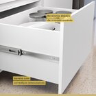 Cozinha 2 Peças 3 Portas 4 Gavetas Com Armário Aéreo  100% Md