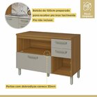 Cozinha 2 Peças Armário Aéreo 2 Portas E Balcão 2 Portas 3 Ga