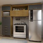 Cozinha 2 Peças Armário Aéreo 2 Portas E Paneleiro 2 Portas 3