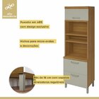 Cozinha 2 Peças Armário Aéreo 2 Portas E Paneleiro Torre 2 Po