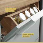 Cozinha 2 Peças Com Balcão 1 Porta 3 Gavetas E Armário Aéreo