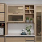 Cozinha 2 Portas 4 Portas Com Vidro Canela Thela