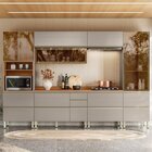 Cozinha 330cm X 218,5cm Aéreo Rft Pnl E Crt 6 Peças Proença N