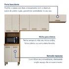 Cozinha 3 Peças 8 Portas 206x250x42cm São Luis Cinamomo/off W