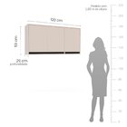 Cozinha 3 Peças Balcão 3 Gavetas 2 Portas Aéreo E Basculante