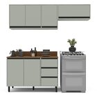 Cozinha 3 Peças Balcão 3 Gavetas 2 Portas Aéreo E Basculante